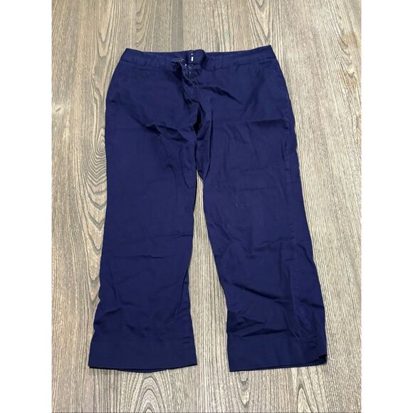Laundry By Shelli Segal Pants - Laundry by Shelli Segal Womens Pants Cotton Stretch Casual Navy Blue Size 10
